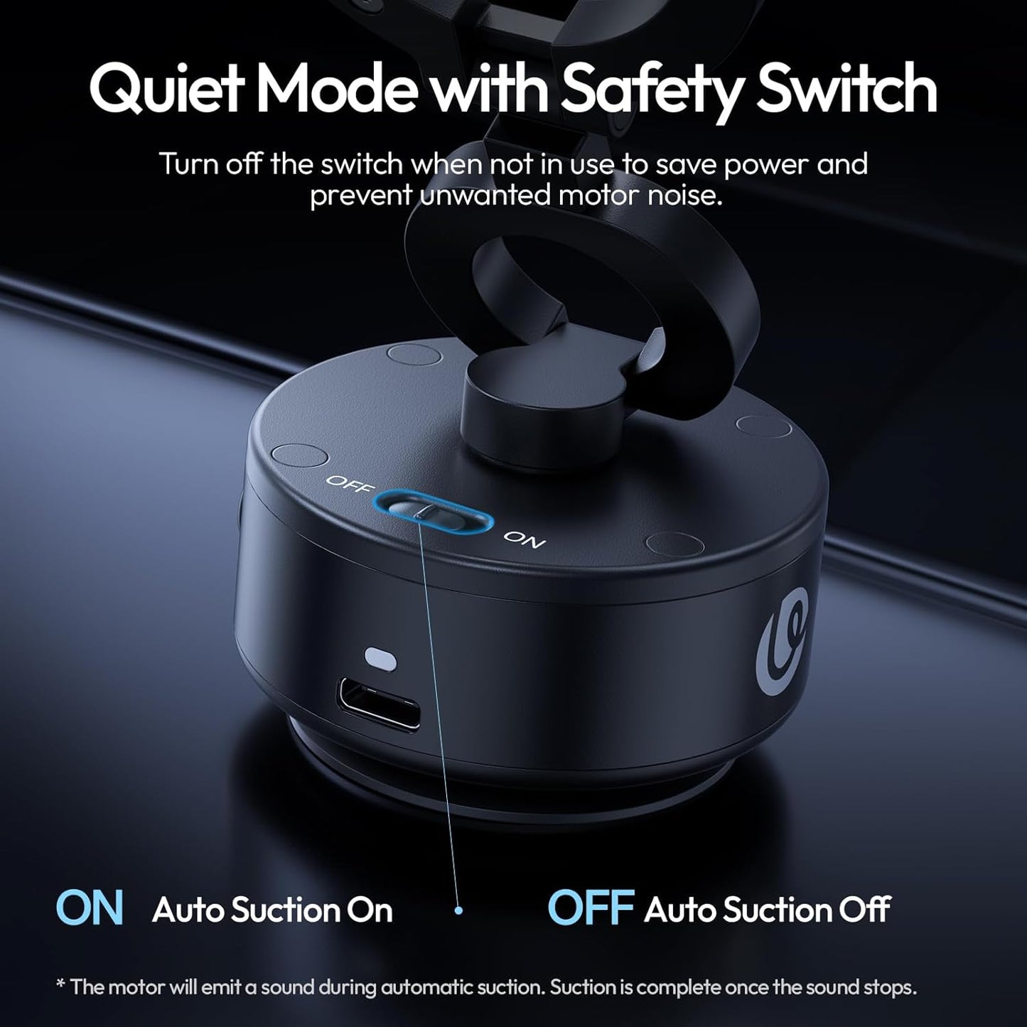 ULANZI SK22 Electric Magnetic Car Phone Mount 360¬∞ Adjustable Vacuum Holder