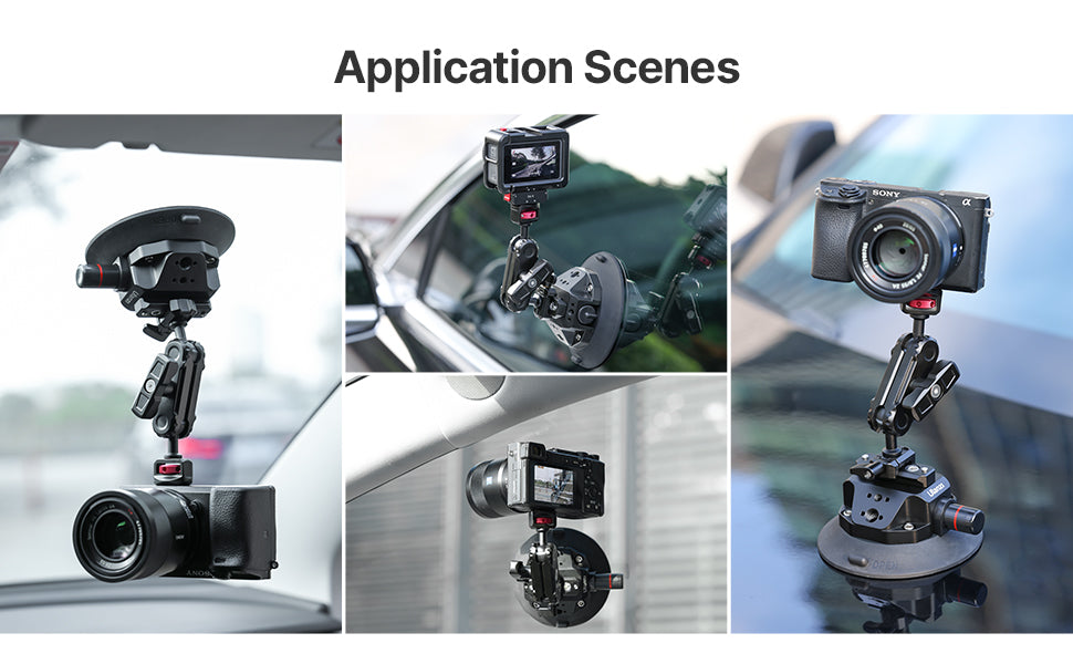 Ulanzi SC-02 Strong Suction Cup Mount Magic Arm for DSLR/GoPro Video Shooting