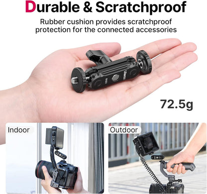 ULANZI R102 Magic Arm Double Ballhead 1/4'' Screw Monitor Mount Bracket
