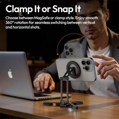 ULANZI SK29 Magnetic MagSafe Mini Tripod, 1/4â€ Arca Uka, iPhone 12â€“17