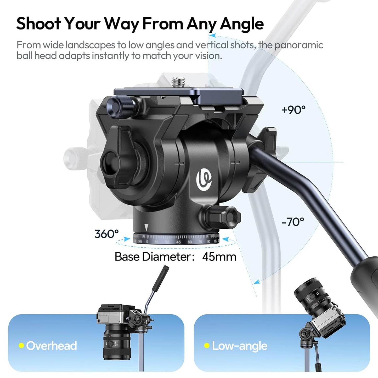 Ulanzi OMBRA Video II Travel Tripod (T154) â€“ Lightweight Aluminum with Fluid Head