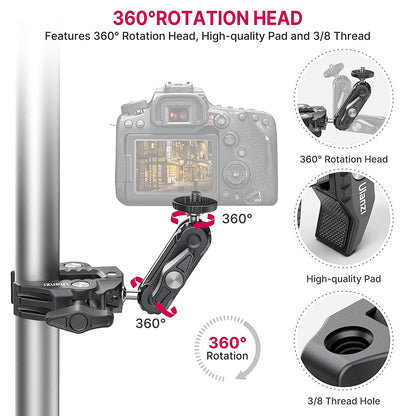 R094 Smart Super Clamp, Multi-Functional Camera & Mobile Clamp