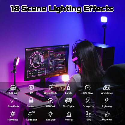 Ulanzi U60 (White) RGB Video Light, 360Â° Color, CRIâ‰¥95, 2500-9000K, 2500mAh