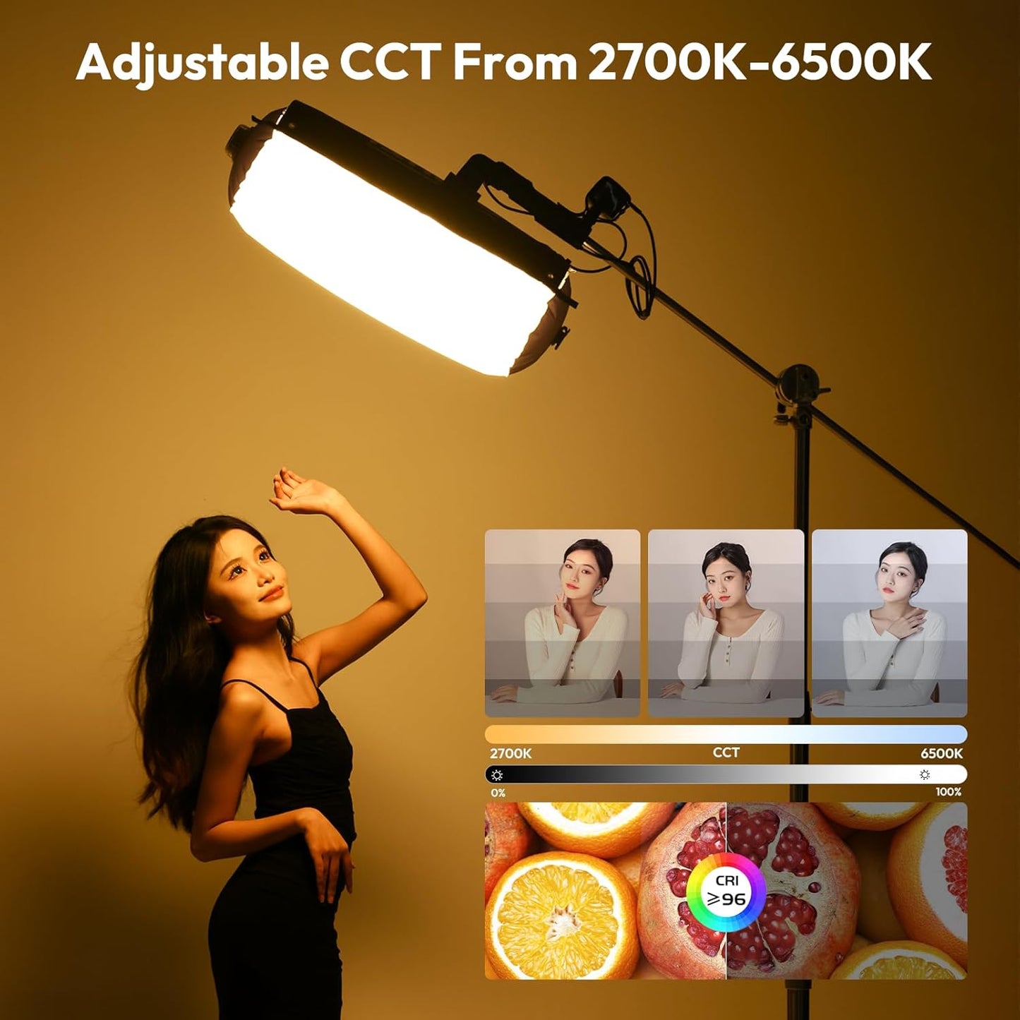 Ulanzi AL60 Inflatable Tube LED Light, 2700Kâ€“6500K CRIâ‰¥96, 10 FX, Type-C