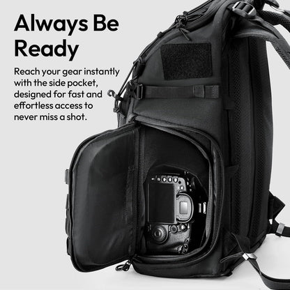 ULANZI BC007 28L Camera Backpack, DSLR Bag w/ Quick Access & Dividers