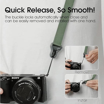 ULANZI Falcam Maglink Quick Magnetic Buckle Shoulder Strap Lite, Adjustable Camera Shoudler Sling Strap for DSLR Camera