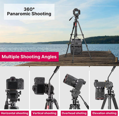 ULANZI VT-02 Metal Tripod â€“ Heavy Duty Portable, Adjustable for DSLR/Phones