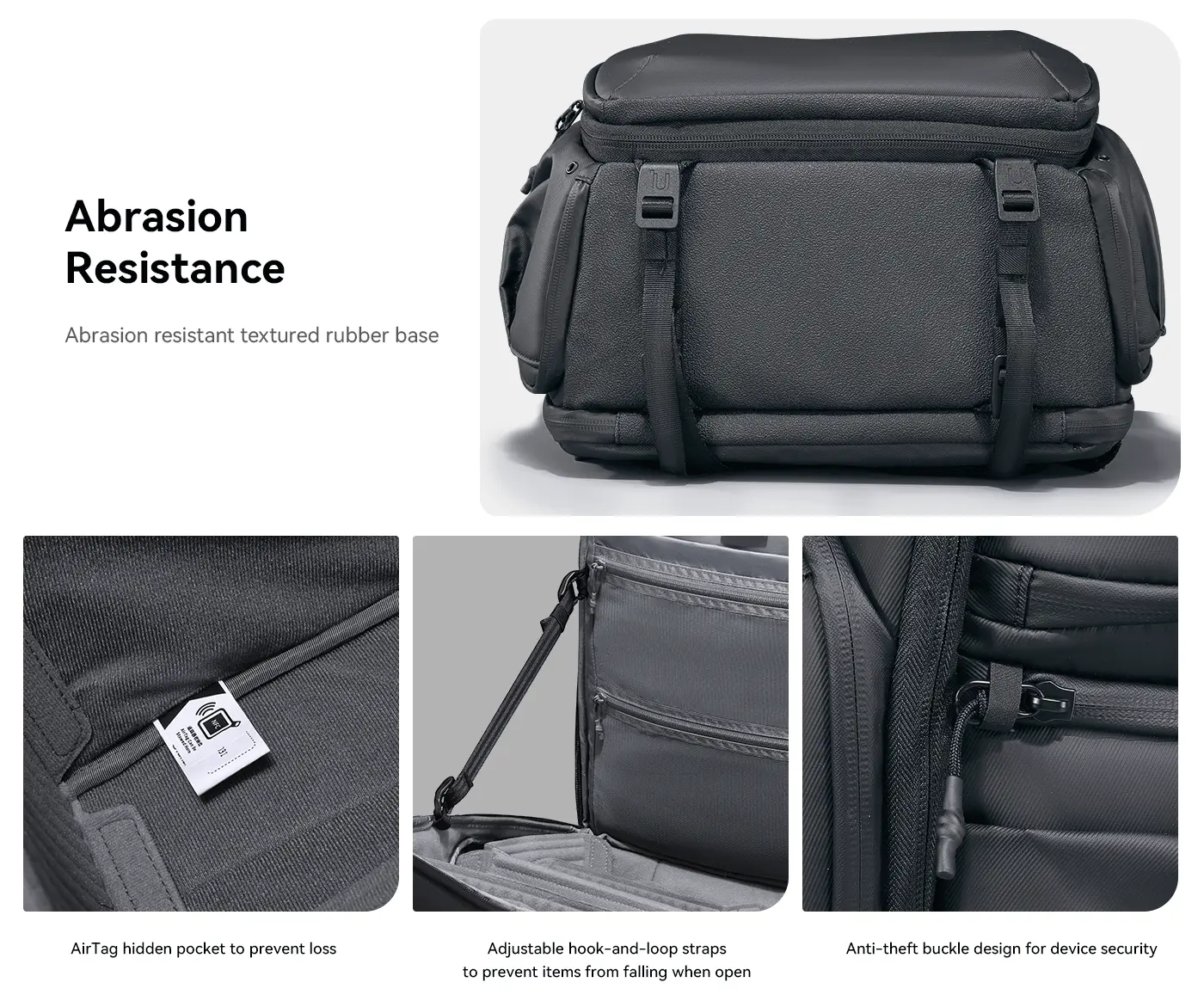 BP10 Hardshell Camera Backpack, Waterproof, 35L, for DSLR, Laptop, Black
