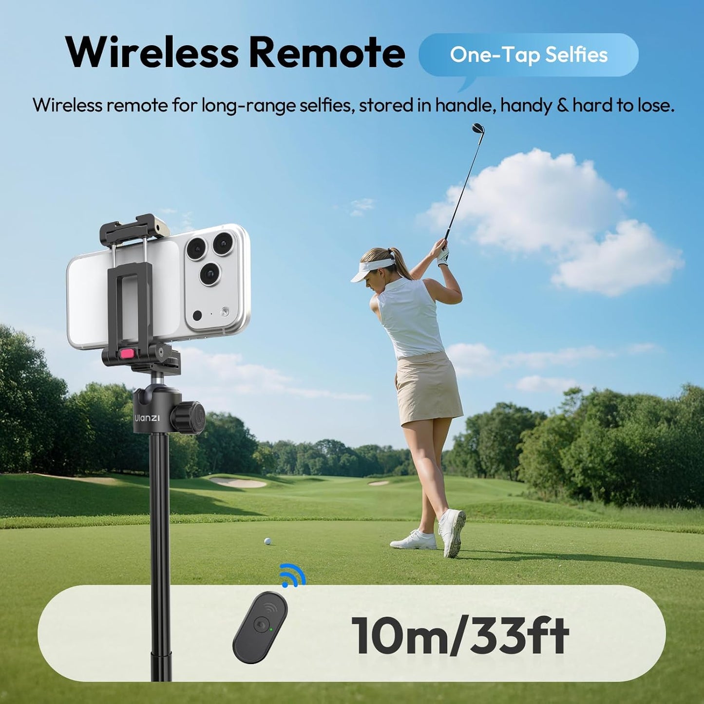 ULANZI MT44B Auto Pop Tripod 59" w Remote, Dual Mount, 360¬∞ Head
