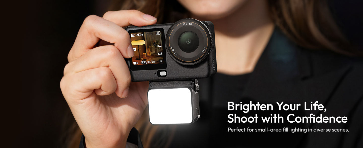 ULANZI LM24 Vlogging Light for DJI Osmo Waterproof Magnetic LED Fill