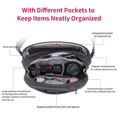 Ulanzi PB008 Camera Shoulder Bag Waterproof 6L Sling DSLR Case Bag