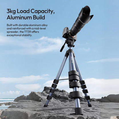 ULANZI TT39 Tripod 61" Vertical/Horizontal, Phone & DSLR, Adjustable