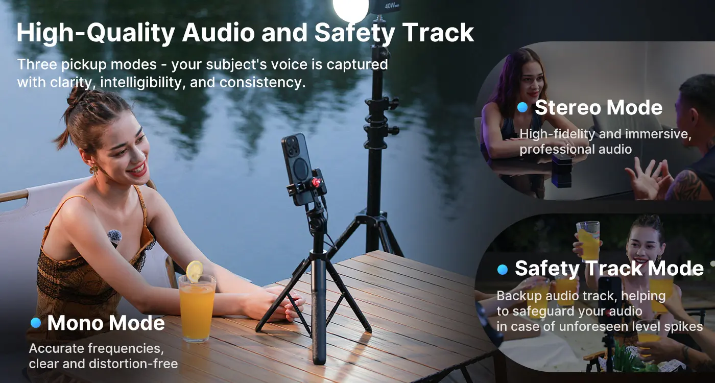 Ulanzi U-Mic AM18 Wireless Lavalier Microphone System A018GBB2