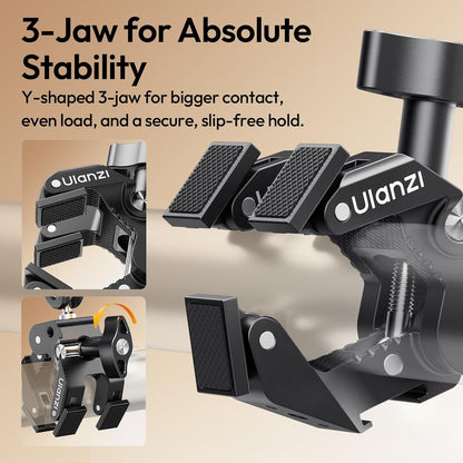 ULANZI CO78 22" Magic Arm with Super Clamp Desk C Clamp, 1kg Load Arm-C078 Kit
