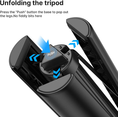 ULANZI TT52 59" Invisible Selfie Stick Tripod Extendable with Stand Legs