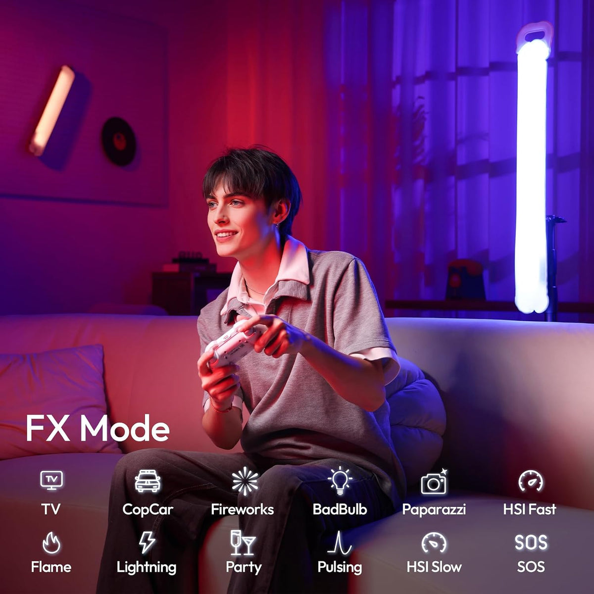 ULANZI LA30 RGB Inflatable Tube Light with App Control for Video Recording