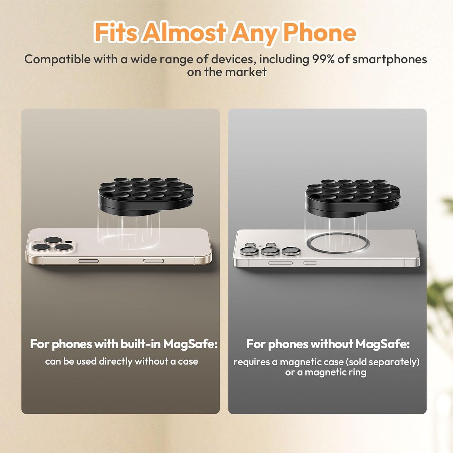 ULANZI MA39 3-in-1 Magnetic Phone Holder for MagSafe with 360¬∞ Rotatable Mount