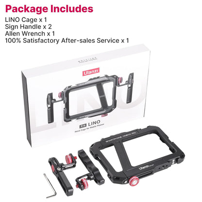 ULANZI Lino Smartphone Video Rig with Handles for iPhone 13, 8 Plus