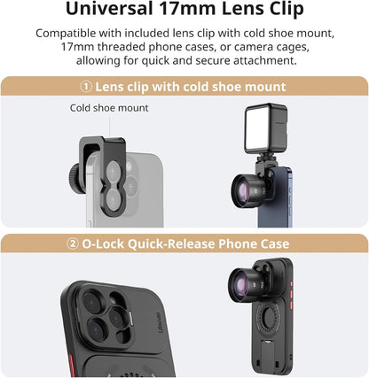 ULANZI CL-003 75mm HD Macro Lens for Phones with 17mm Thread Adapter Mount