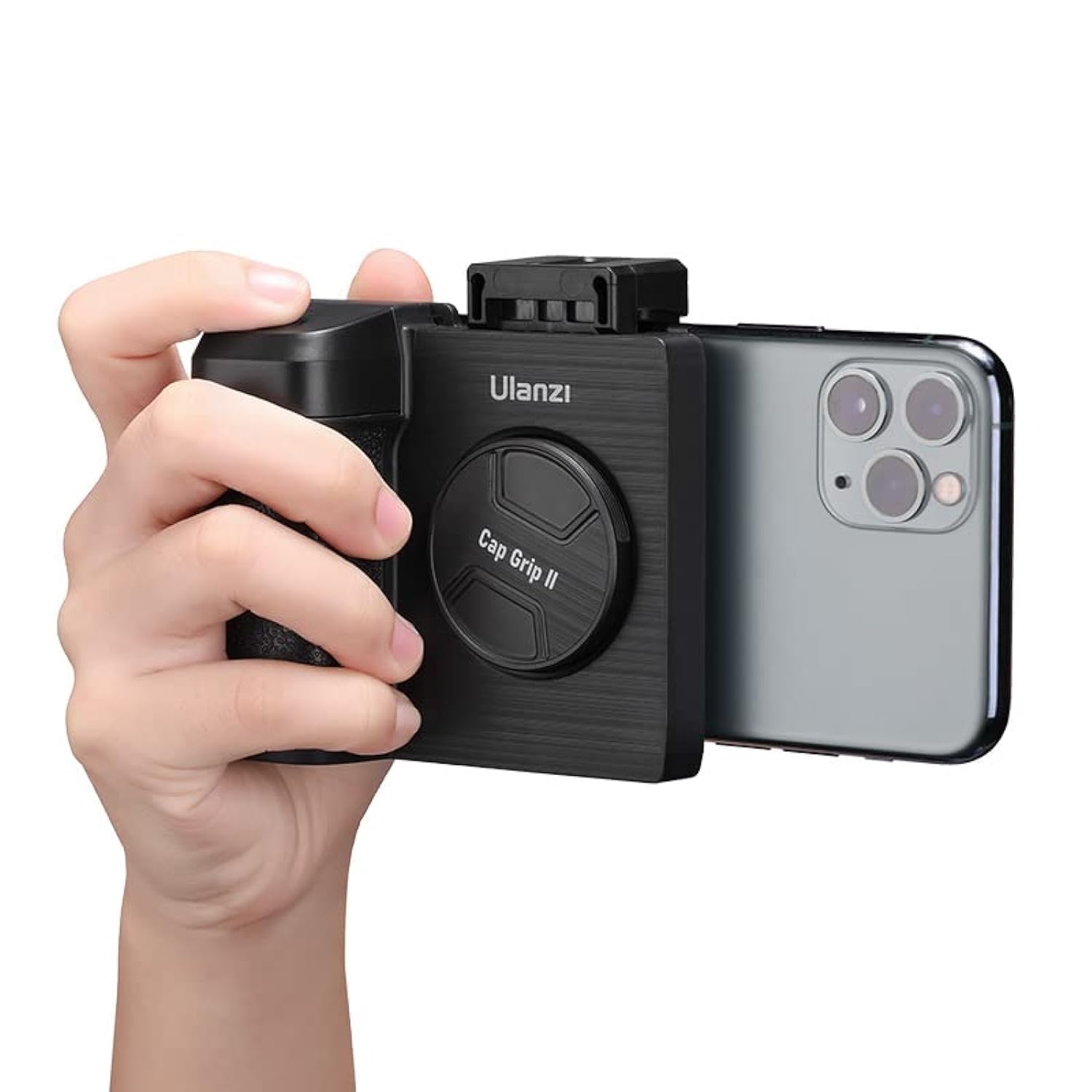 ULANZI CapGrip II Phone Camera Grip w/ Remote, Smartphone Mount, Cold Shoe â€“ CG01