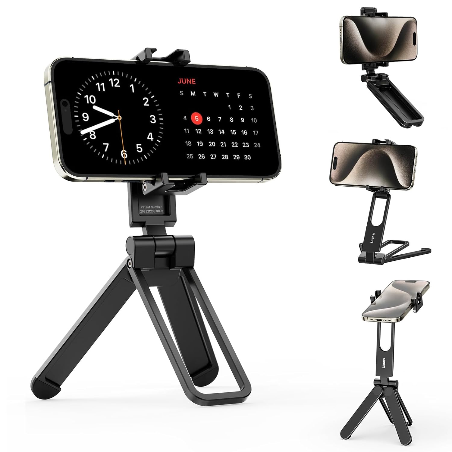 ULANZI MA26 Phone Tripod  â€“ Foldable, 2 Cold Shoe, Compact, Lightweight