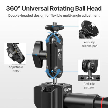 Ulanzi SC-01 Strong Suction Cup Mount Magic Arm (3")