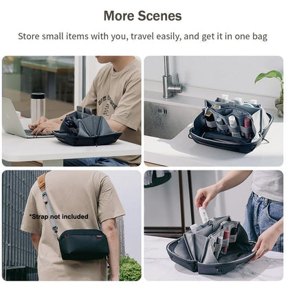 ULANZI Traker Tech Pouch Mini 2L, Electronics Organizer, Black, 220Ã—95Ã—140MM