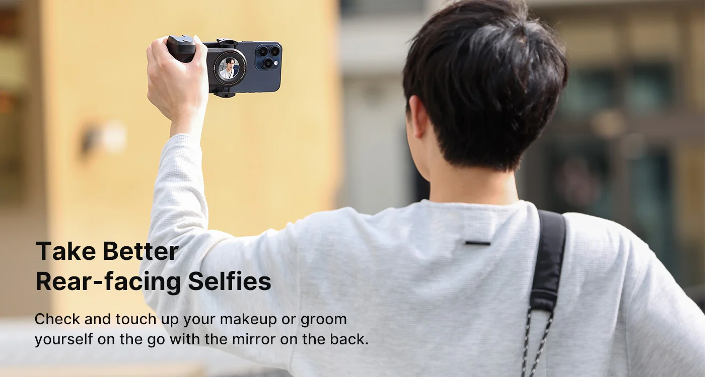 MA35 Selfie Phone Tripod Mount, 2-in-1 Magnetic Clip with Remote Shutter