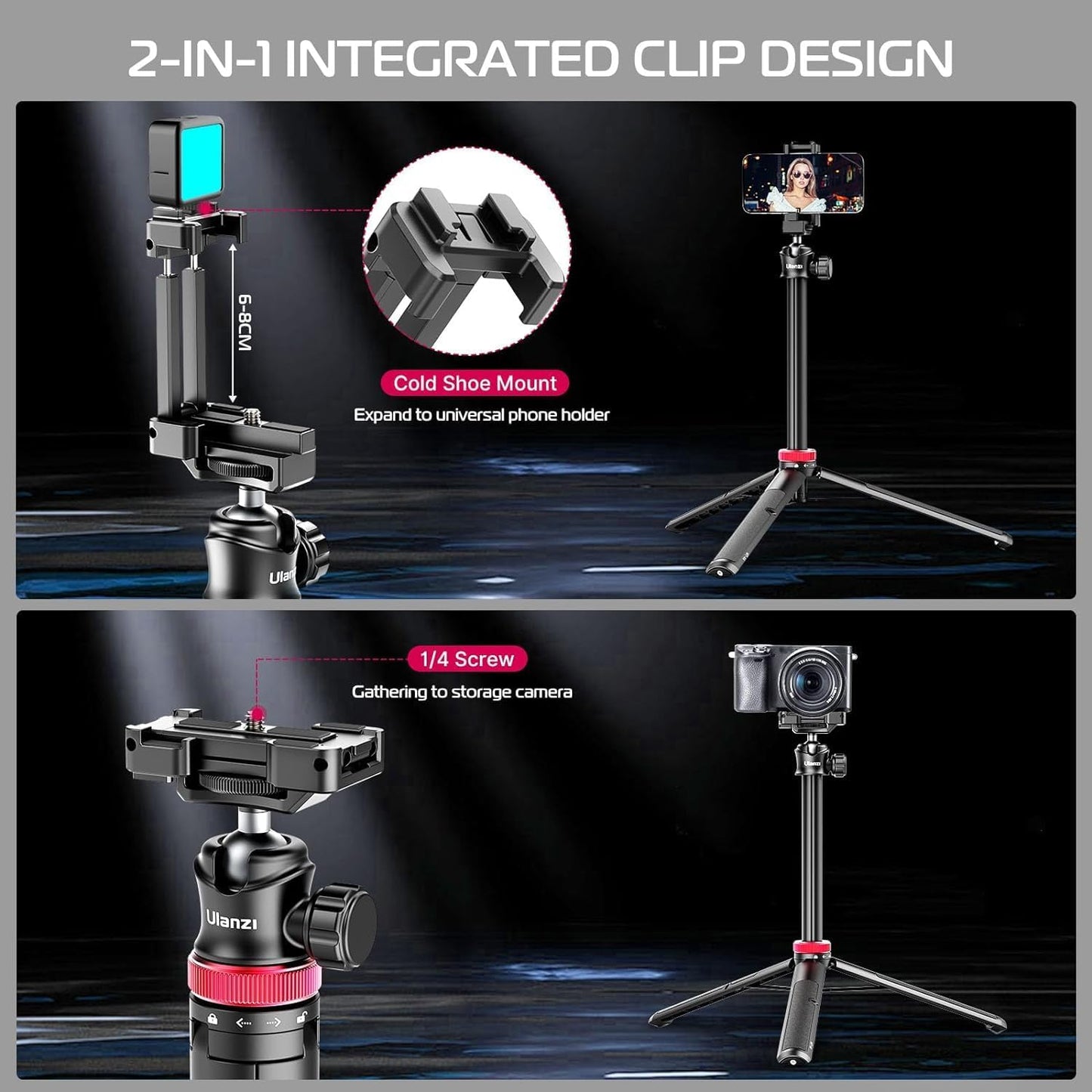 Ulanzi MT-44 Extendable Vlog Tripod (Upgraded)