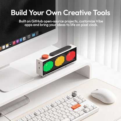ULANZI TC002 Pixbar Smart Pixel Clock WiFi Pixel Art Digital Desk Alarm