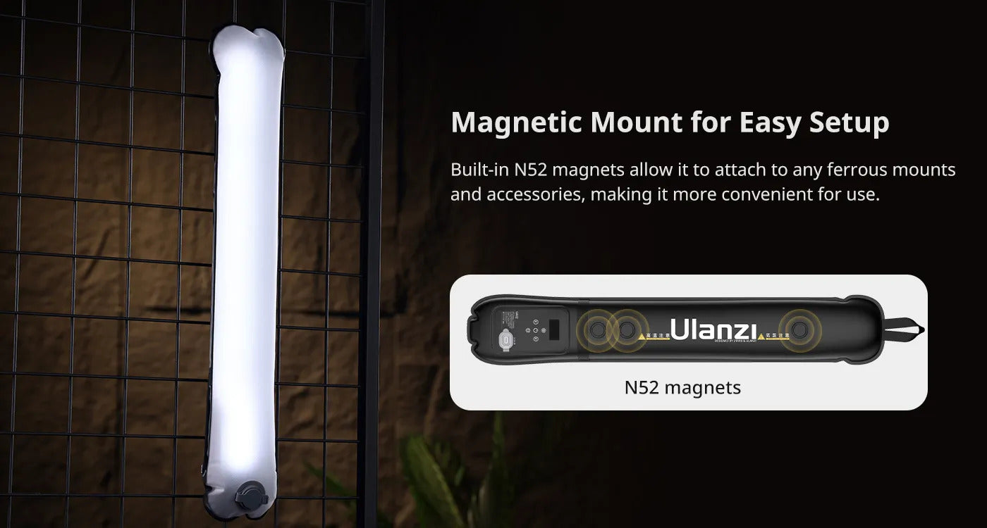 Ulanzi UA12 Bi-Color Inflatable LED Tube Light 2700-6500K 12W 2500mAh