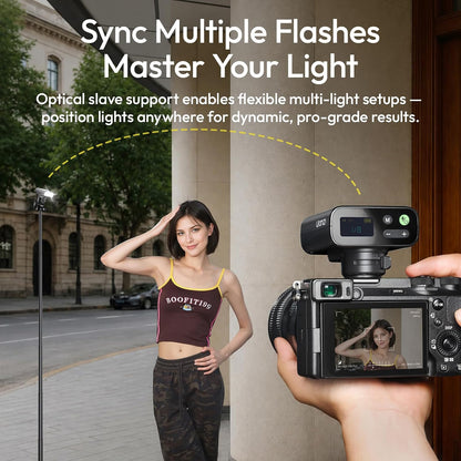 ULANZI FT16 TTL Camera Flash for Sony, GN16 Speedlite Camera Light 6500K