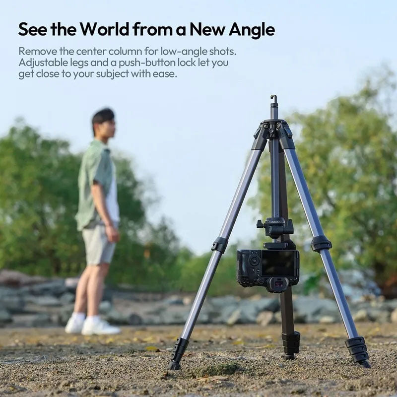 Ulanzi OMBRA II Travel Camera Tripod (T156) â€“ Lightweight Portable Black Tripod