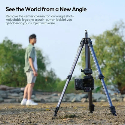 Ulanzi OMBRA II Travel Camera Tripod (T156) â€“ Lightweight Portable Black Tripod