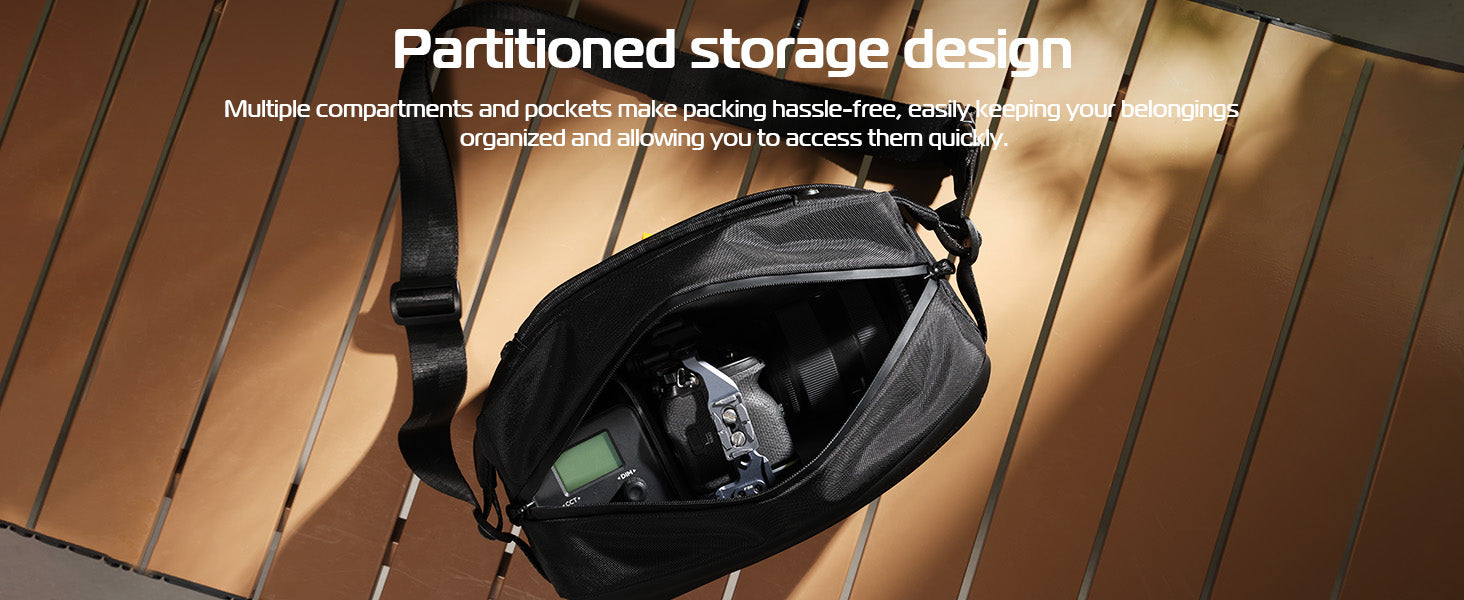 Ulanzi PB038 Travel Messenger Bag Camera Sling Bag V2 10L Multi-Pocket