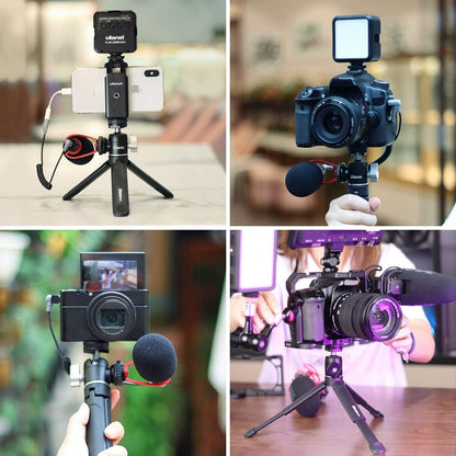 ULANZI Mini Tripod 360¬∞ Ball Head Cold Shoe Extendable Vlog Camera Stand ( U60 + MT14)