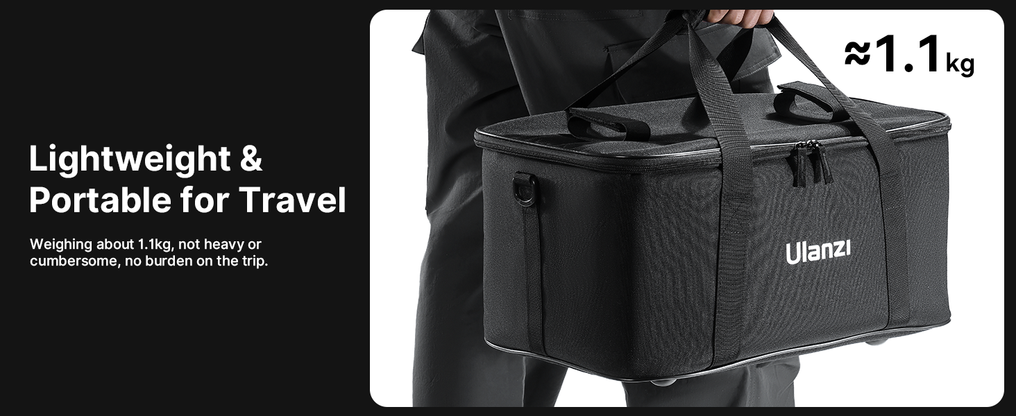 ULANZI OM-01 Carrying Bag, Foam Padded for Studio Tripods, Stands, Softboxes, Travel