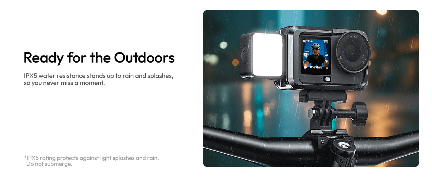 ULANZI LM24 Vlogging Light for DJI Osmo Waterproof Magnetic LED Fill