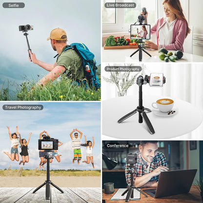 ULANZI MT-47 Mini Tripod, 360Â° Ball Head, Arca Plate, DSLR/Vlog/Selfie Use