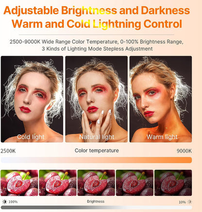 ULANZI VL49 Pro RGB Video Light, 2500-9000K, Dimmable LED Panel, Magnetic