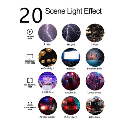 ulanzi VL-120 RGB Video Light, Pocket LED with 3100mAh Battery, 20 Effects