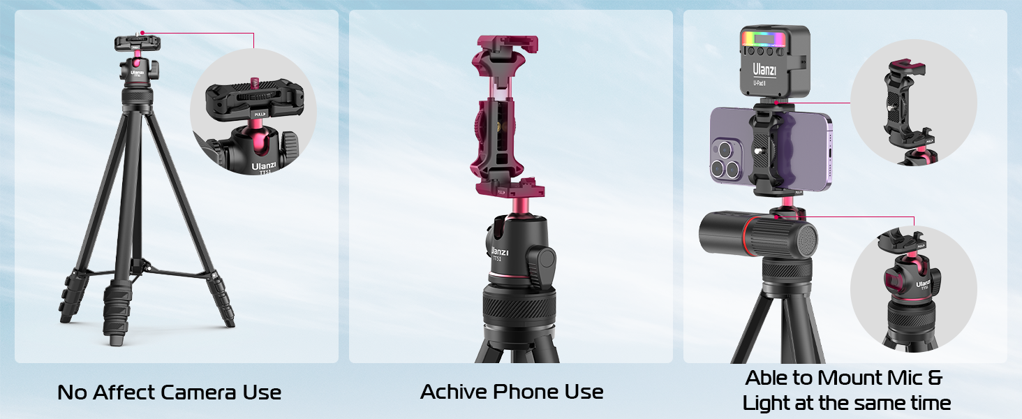 Ulanzi TT51 Aluminium Alloy Portable Tripod