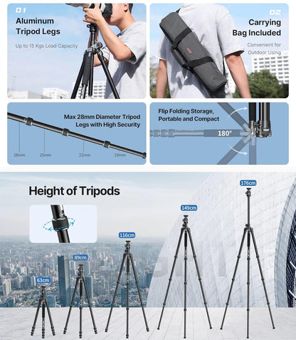 Ulanzi MT-59 Multifunction Camera Monopod Tripod