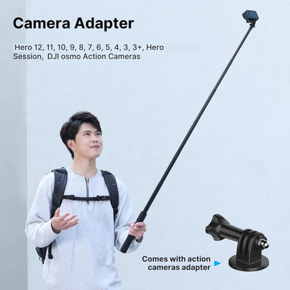 ULANZI TT52 59" Invisible Selfie Stick Tripod Extendable with Stand Legs