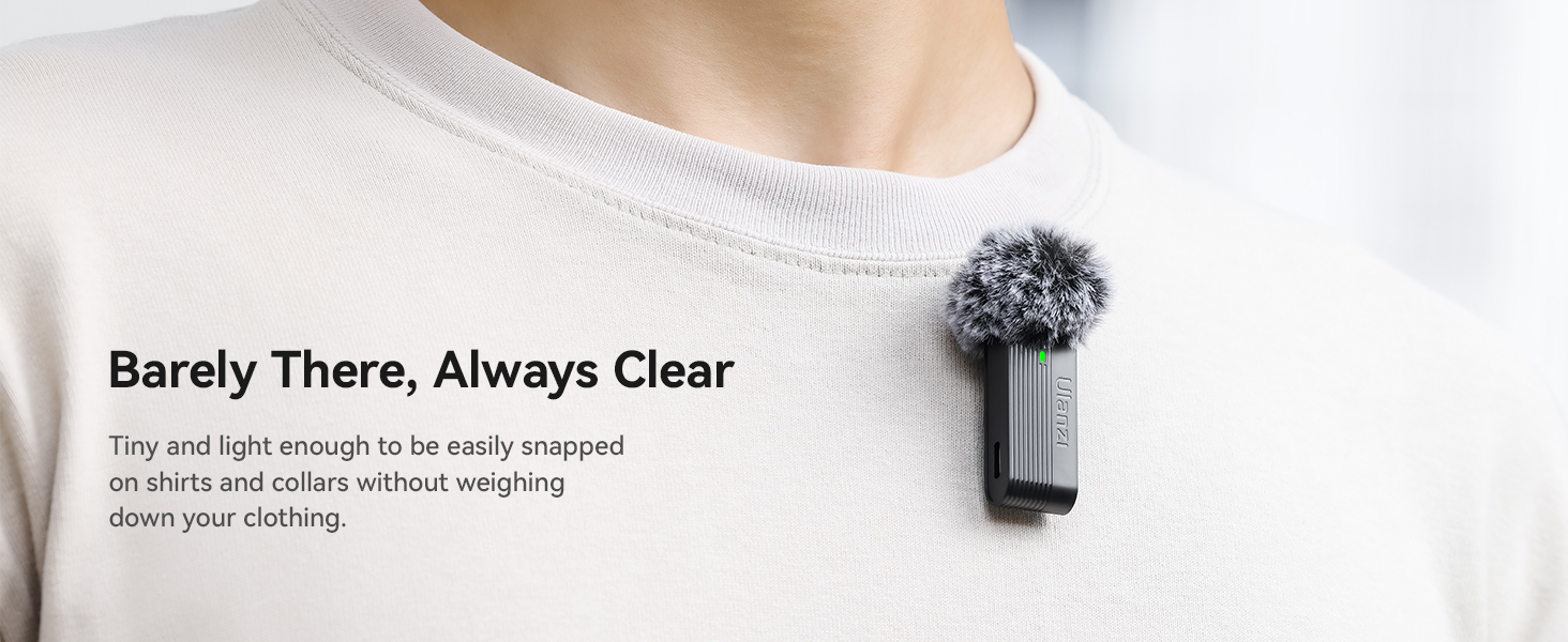 ULANZI A100 Wireless Lavalier Microphone