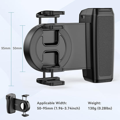 MA35 Selfie Phone Tripod Mount, 2-in-1 Magnetic Clip with Remote Shutter