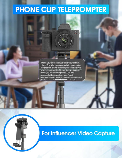 ULANZI MT-63 57" Foldable Tripod, 2-in-1 Clip, 5KG Load, Ball Head