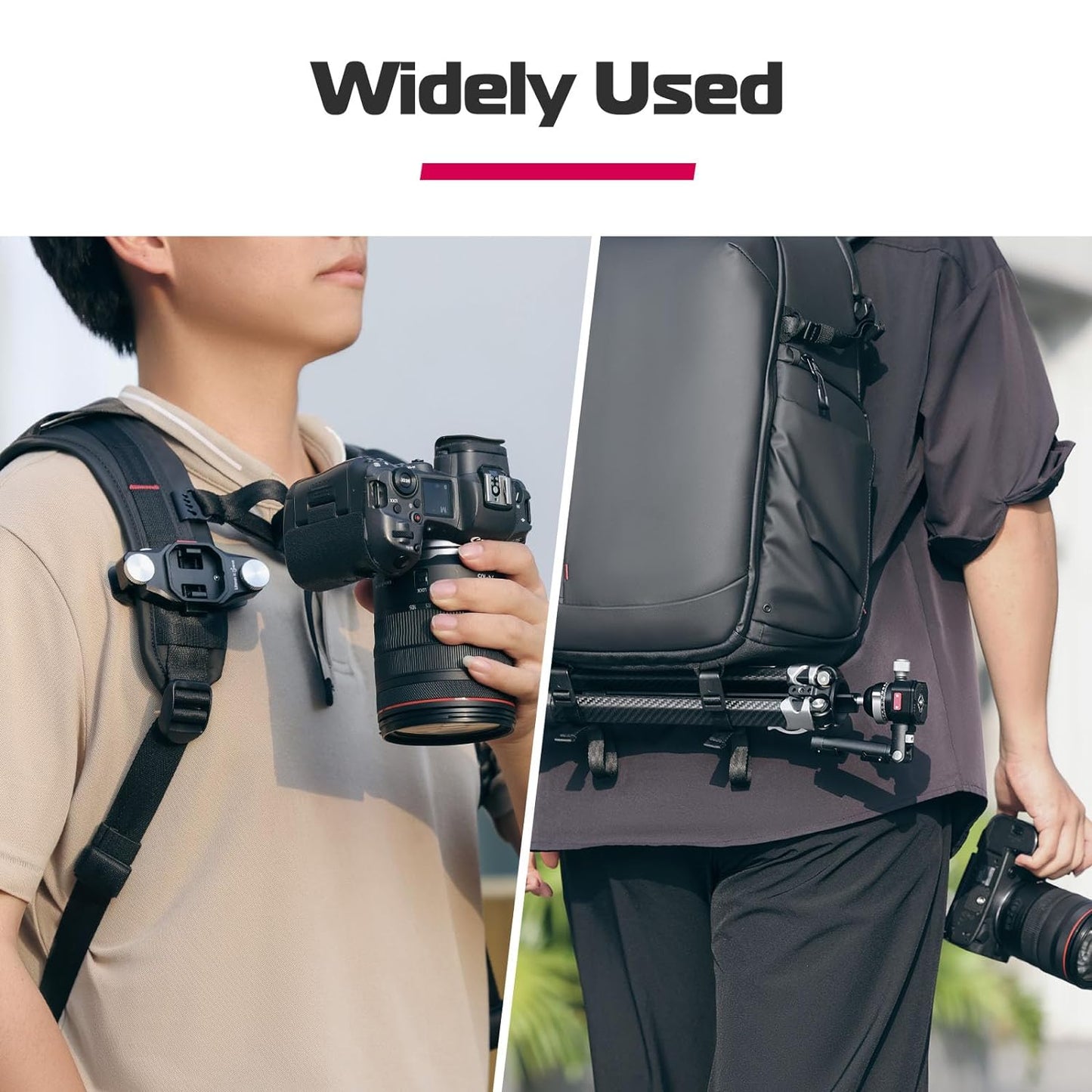 BP09 Waterproof Camera Backpack, Anti-Theft, 22L, for DSLR, Laptop, Black