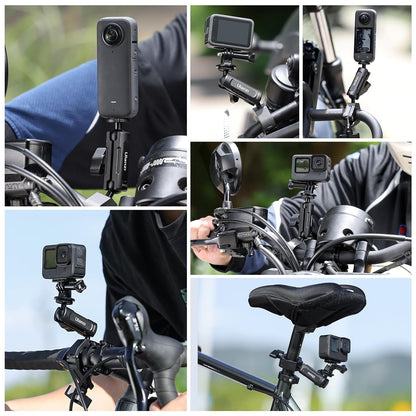 ULANZI CM025 360Â° Motorcycle Camera Mount w/ GoPro Adapter 8â€“35mm