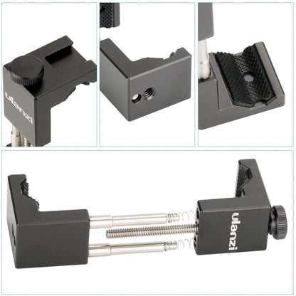 Ulanzi ST-02 Metal Phone Tripod Mount with Hot Shoe Mount Smartphone Video Rig Tripod Mount Adapter.